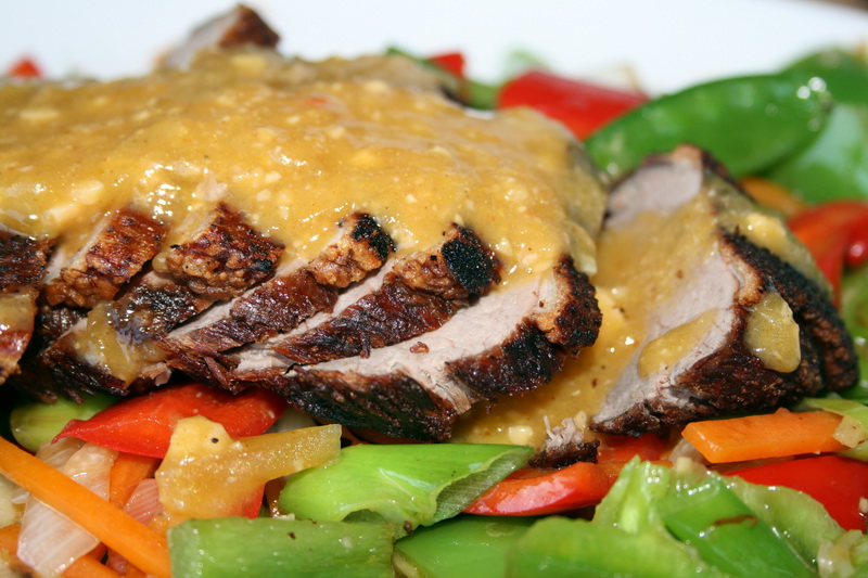 Knusprige Ente mit MangosauceCrispy duck with mango sauce | Hartlanden BBQ